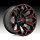 Fuel Assault D787 Matte Black Milled Red Accents Custom Truck Wheels